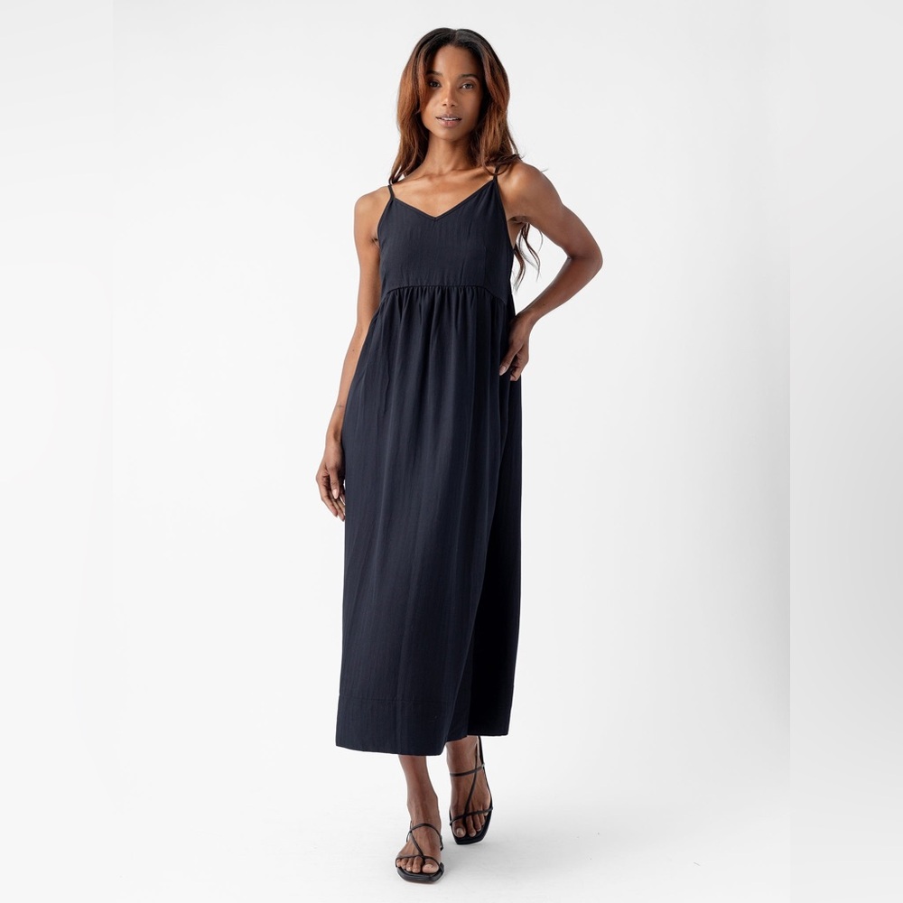 Cozy Earth Sunset Gathered Dress NWT XS